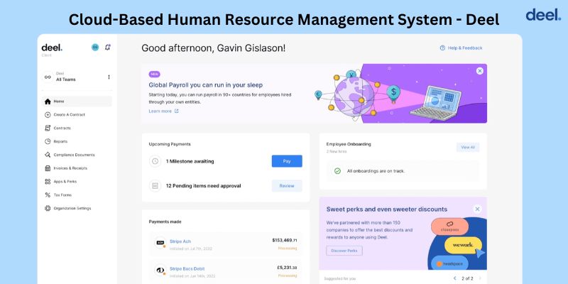 Cloud-Based Human Resource Management System - Deel