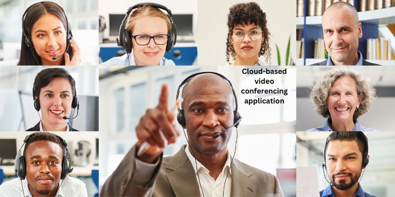 Cloud-based video conferencing application