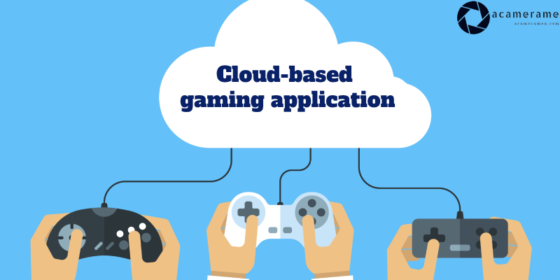 How does a cloud-based gaming application work?